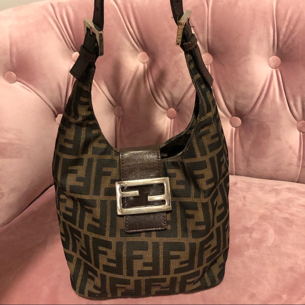 Fendi Zucca hobo bag